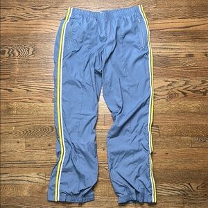 Vintage Y2K Old Navy Blue/Gray & Yellow Striped Track Pants